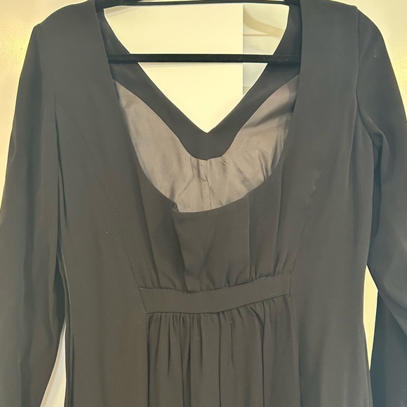 Giorgio Armani Le Collezioni Long Sleeve Vintage Black Dress Goth Witchy 6 - Picture 6 of 11